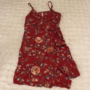 Floral wrap dress
